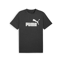 Puma 68255007 Ess No. 1 Logo Heather Tee Erkek Spor Tişört Antrasit