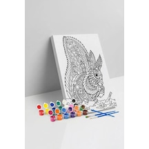 Sincap Desenli Mandala Ahşap Boyama Seti 40x50 Cm