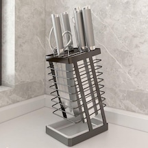 Siyah 304 Paslanmaz Çelik Mutfak Bıçağı Tutucusu, Mutfak Bıçağı Tutucusu, Depolama Rafı, Ev Drenaj Tezgahı, Sebze Bıçağı Tutucusu, Depolama Rafı