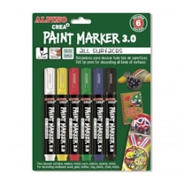 Alpino Crea Paint Marker 3.0 Tüm Yüzeyler İçin Boyama Markörü 6'lı