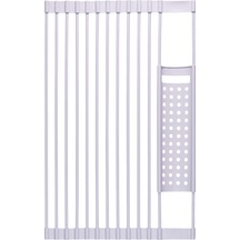 Sones 52 X 33cm Beyaz Gri Mutfak Silikon Drenaj Rafı Lavabo Drenaj Rafı Diğer