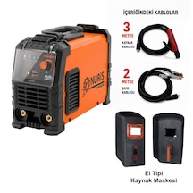 Nuriş Ma200e İnverter Kaynak Makinesi + El Kaynak Maskesi Camı Dahil