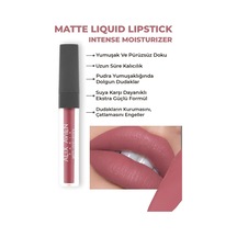 Uzun Süre Kalıcı Kadifemsi Kuruma Yapmayan Mat Likit Ruj - Matte Liquid Lipstick 508 Bright Rose Çok Renkli