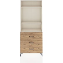 Arges Dolap 3 Raflı 3 Çekmeceli 88x30x221 Aytaşı-çam Aytaşı