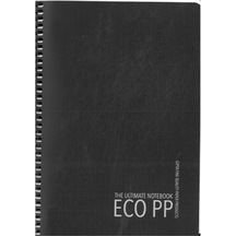Gıpta Eko Pp Sp.pp Kapak Defter A5-60 Yp.kareli Siyah