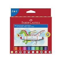 Faber Jumbo Keçeli Kalem 2ın1 10lu 155170