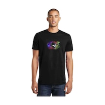 Computer Skull Baskılı Siyah Erkek Tshirt (528844801)