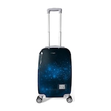 Coral High Renkli Desenli Pc Kabin Boy Valiz 50cm 16826 Mavi