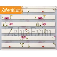 Zebraevim Gelincik Desen Zebra Stor Perde