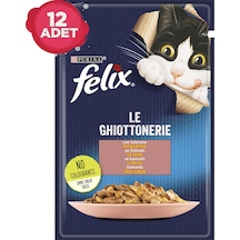 Purina Felix Somonlu Pouch Yetişkin Kedi Maması 12 x 85 G