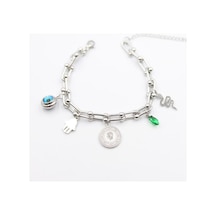 Charm Tfn Zincir Bileklik - Gümüş 6421836