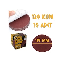 Kupa Yuvarlak Cırt Zımpara 115 Mm P120 Kum 10 Adet