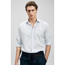 Lufian Chrıs Erkek Basic Gömlek Regular Fit Mavi Mavi 111010666100300 Mavi