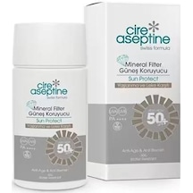 Cire Aseptine Ve Leke Karşıtı Mineral Filtreli Koruyucu Güneş Kremi SPF50+ 50 ML