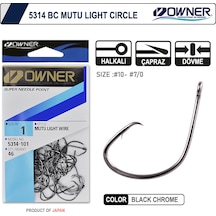 Owner 5314 Mutu Light Black Chrome İğne 6