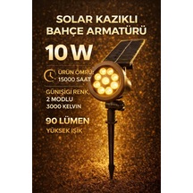 Tr Güneş-solar Enerjili 10 W Yüksek Işık Çim Armetür Günışığı Renk