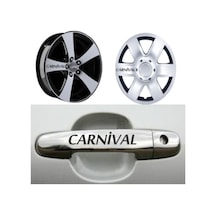 Kia Carnivals Kapı Kolu Jant Sticker Yapıştırma 8 Adet