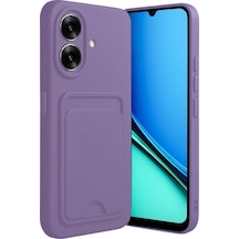 Newface Realme Note 60 Kelvin Kartvizitli Silikon - Lila