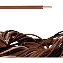 Öznur 1.5mm Nya Tek Damar Kahverngi Renk Kablo %100 Bakır 10 Metr