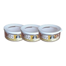 Yuvarlak Contalı Erzak Saklama Kabı 425 Ml 3 Lü Set Şeffaf Çok Renkli