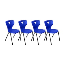 Monoblok Sandalye - Lacivert - 4 Adet Çok Renkli