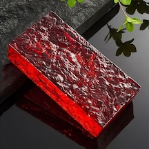 Buz Kristaline Sahip Yüksek Şeffaflık Gözlükleri Tuğla, Katı Çift Taraflı Kristal Tuğlalar, Dikdörtgen Şeffaf Kristal Tuğlalar