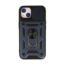 Apple İphone 13 Kılıf Pars Lens Yüzüklü Silikon