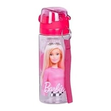500ml Pipetli Askılı Kilitlenebilir Su Matarası, Pembe Bej