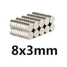 8 X 3 Mm Yuvarlak Neodyum Mıknatıs 20 Adet