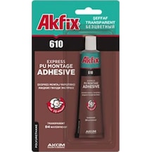 Akfix 610 Ekspres Montaj Yapıştırıcı 50 Ml.Tüp Çok Renkli