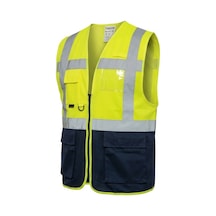 Exaisg Yelek Sarı Lacivert Xl Beden Sarı - Lacivert