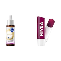 Skin Glow Anında Aydınlatıcı Serum 30ml Ve Böğürtlen Nemlendirici Dudak Bakım Kremi4,8gr