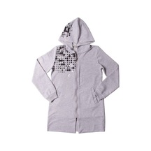 Toontoy Kız Çocuk Kapşonlu Hırka You Luck Better Varak Baskılı Haki