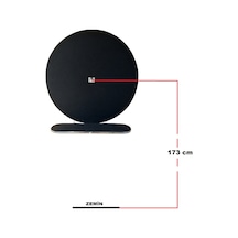 Dartsan Raf Düzenekli Dart Arkalık. Yuvarlak Siyah 72 CM Çap