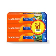 4 Adet Macromax Buzdolabı Poşeti 4 Al 3 Öde Orta Boy 80 Li