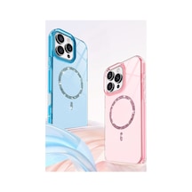 Apple iPhone  Uyumlu  16 Pro Live Diamond Magsafe Kapak - Siyah