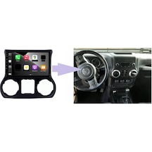 Jeep Wrangler-rubicon Android Multimedya Sistemi 4-64 Cadence 2011-2014 +360 Kamera 9"