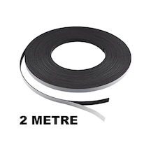 2 Metre Şerit Magnet Mıknatıs, 12Mm Arkası Yapışkanlı Çıkartmalı