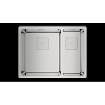 Teka Fle x linea Rs15 2B 580 Çift Hazneli Tezgahüstü/Tezgahasıfır (Flush) Tezgahaltı Paslanmaz Çelik Eviye - 115030010