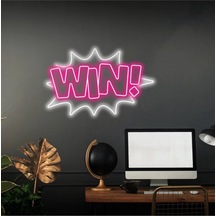 Twins Led Win Yazılı Neon Tabela Pembe Model:model:26453366