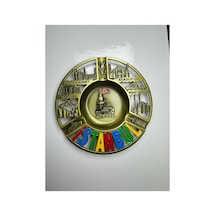 İstanbul Temalı Metal Küllük Kabartma Figürlü Dekoratif Tasarım Gold, Bakır, Gümüş 784517417