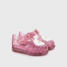 Igor İgor Tobby Gloss Flor Kız Çocuk Çiçek Figür Cırtlı Önü Kapalı Sandalet 10322 Fuşya