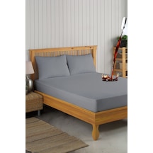 Formeya Set Gri Mikro Fitted Sıvı Geçirmez  TekKişilik  Alez ve 2 Adet Yastık Alezi
