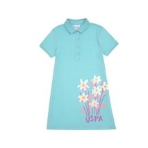 U.s. Polo Assn. Kız Çocuk Aqua Elbise Örme 50303278-vr007 Aqua