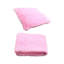 Pembe 2'li Set Kedi Yatak Ve Minder