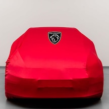 PEUGEGOT 106  (1996-2003) Kumaş Logolu Oto Branda - Penye Örtü KIRMIZI