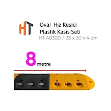 Oval Hız Kesici, Plastik Kasis Seti 8 Metre