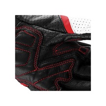 Fortunelane Motorcycle Tam Parmaklı Karbon Fiber Eldivenleri, Solunumlu, Dürtüye Dayanıklı, Dokunmatik Ekran Uyumlu - Kırmızı L