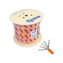 Onli 500mt 23awg Utp Cat6 Network Kablosu Turuncu Yerli Üretim