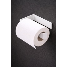 Buççin Online Mağaza Yapışkanlı Tuvalet Kağıtlığı Tutacağı Askısı Mat Beyaz Metal Tuvalet Kağıtlık Metal Beyaz Çok Renkli